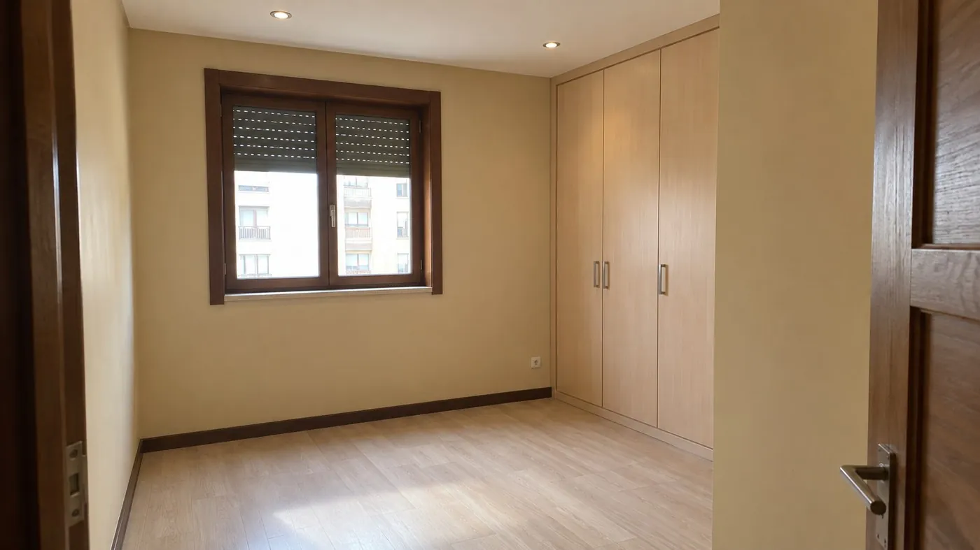 Depois — quarto com janela